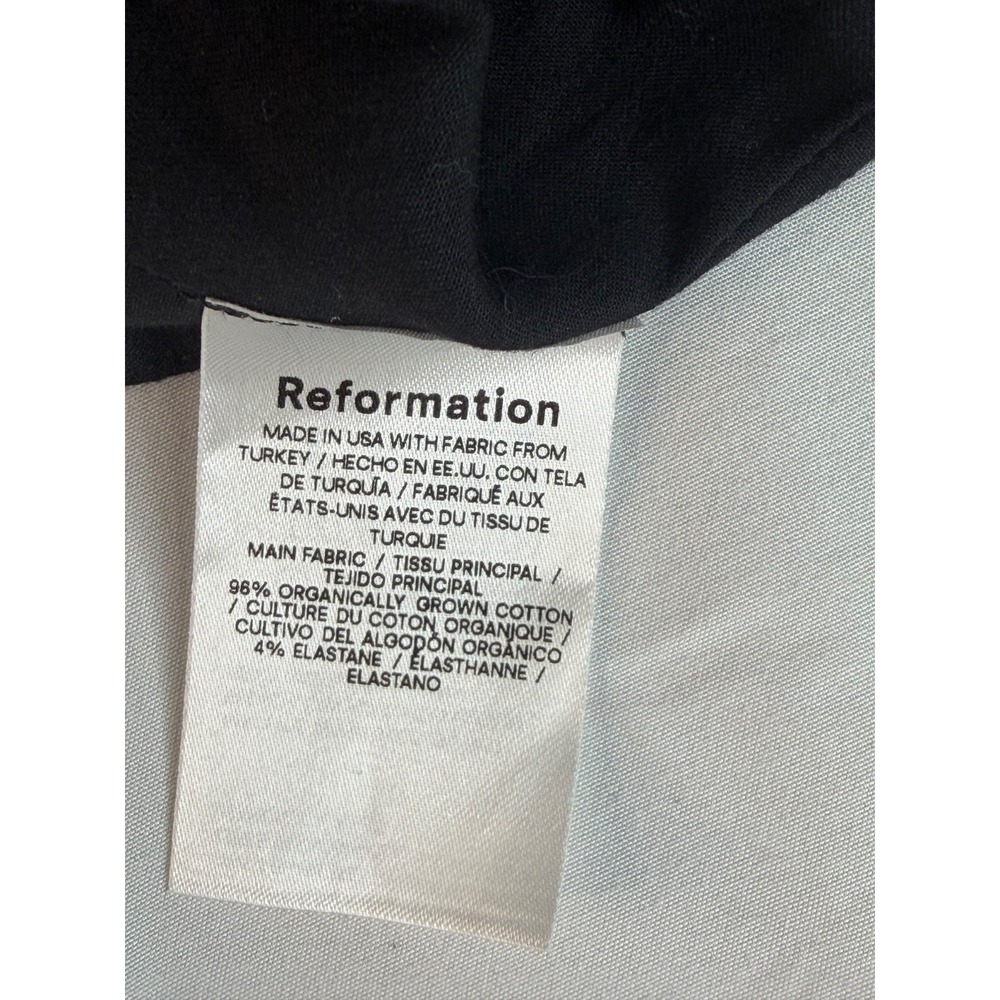 Reformation Stella Strapless Bandeau Tube Top Black Size 8 NWT - Picture 7 of 10